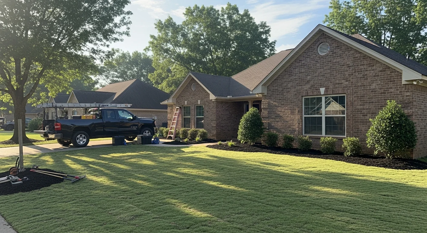 Well-maintained residential home in Hernando with manicured lawn and clear driveway access.