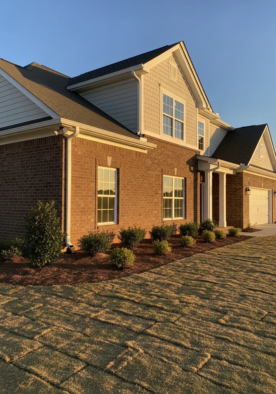 Professional service work on a contemporary Southaven home exterior.